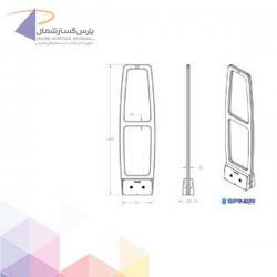 گیت فروشگاهی سه آنتن ELF پهن AM