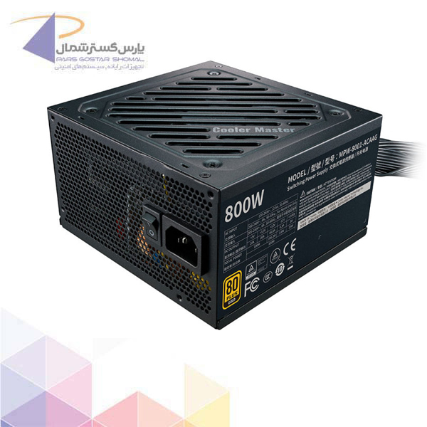 منبع تغذیه کامپیوتر کولر مستر مدل G800 Gold
