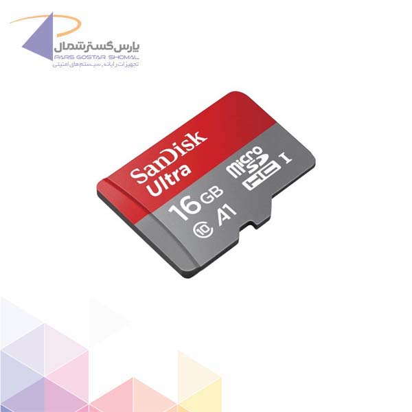 کارت حافظه‌ microSDHC sandiskظرفیت 16 گیگابایت