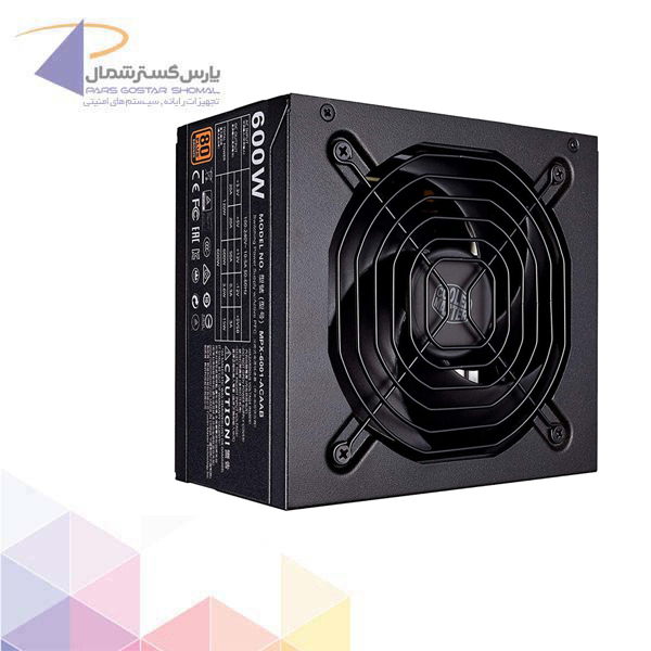 منبع تغذیه کامپیوتر کولر مستر مدل MWE Bronze 600 - V2
