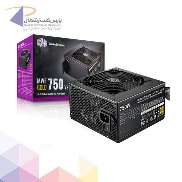 منبع تغذیه کامپیوتر کولر مستر مدل MWE GOLD 750 - V2