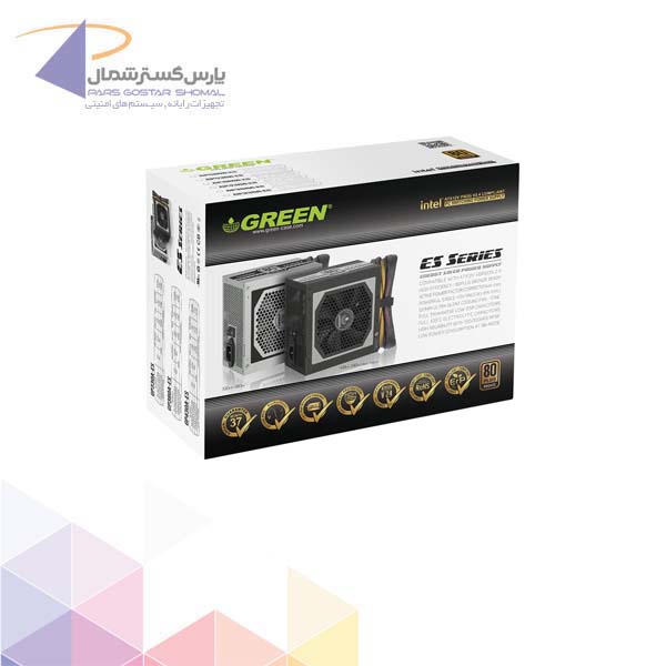 منبع تغذیه کامپیوتر گرین مدل GP580A-ES